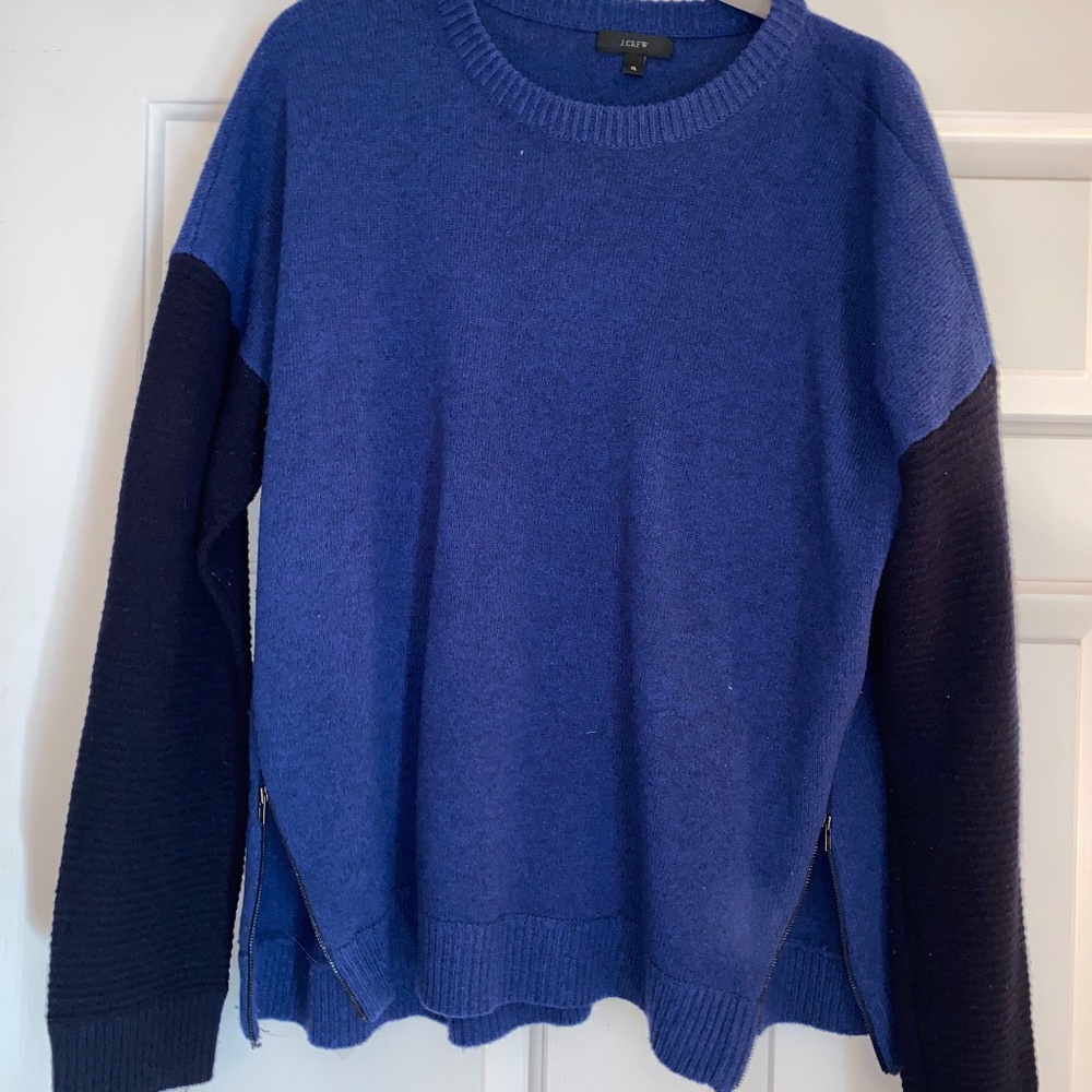 Two Toned Blue Sweater